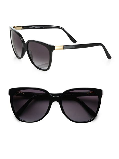 gucci black studded sunglasses|gucci black sunglasses for women.